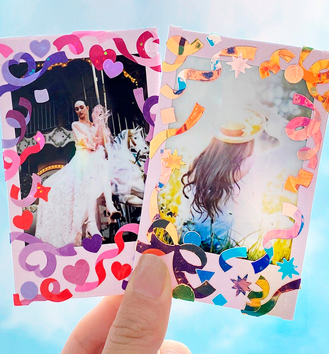 Hologram Confetti Removable Sticker