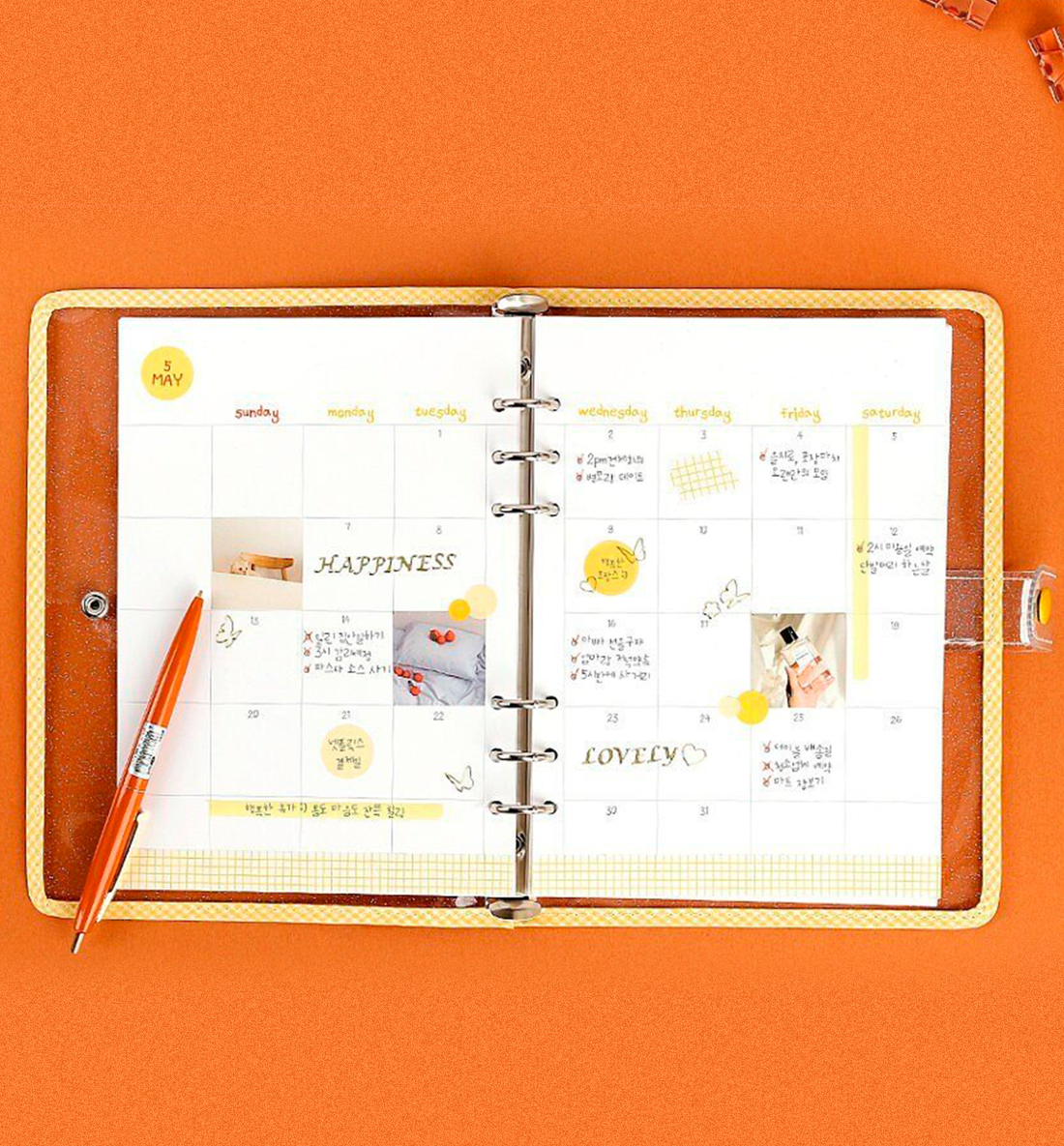 A5 Picnic Check Monthly Planner