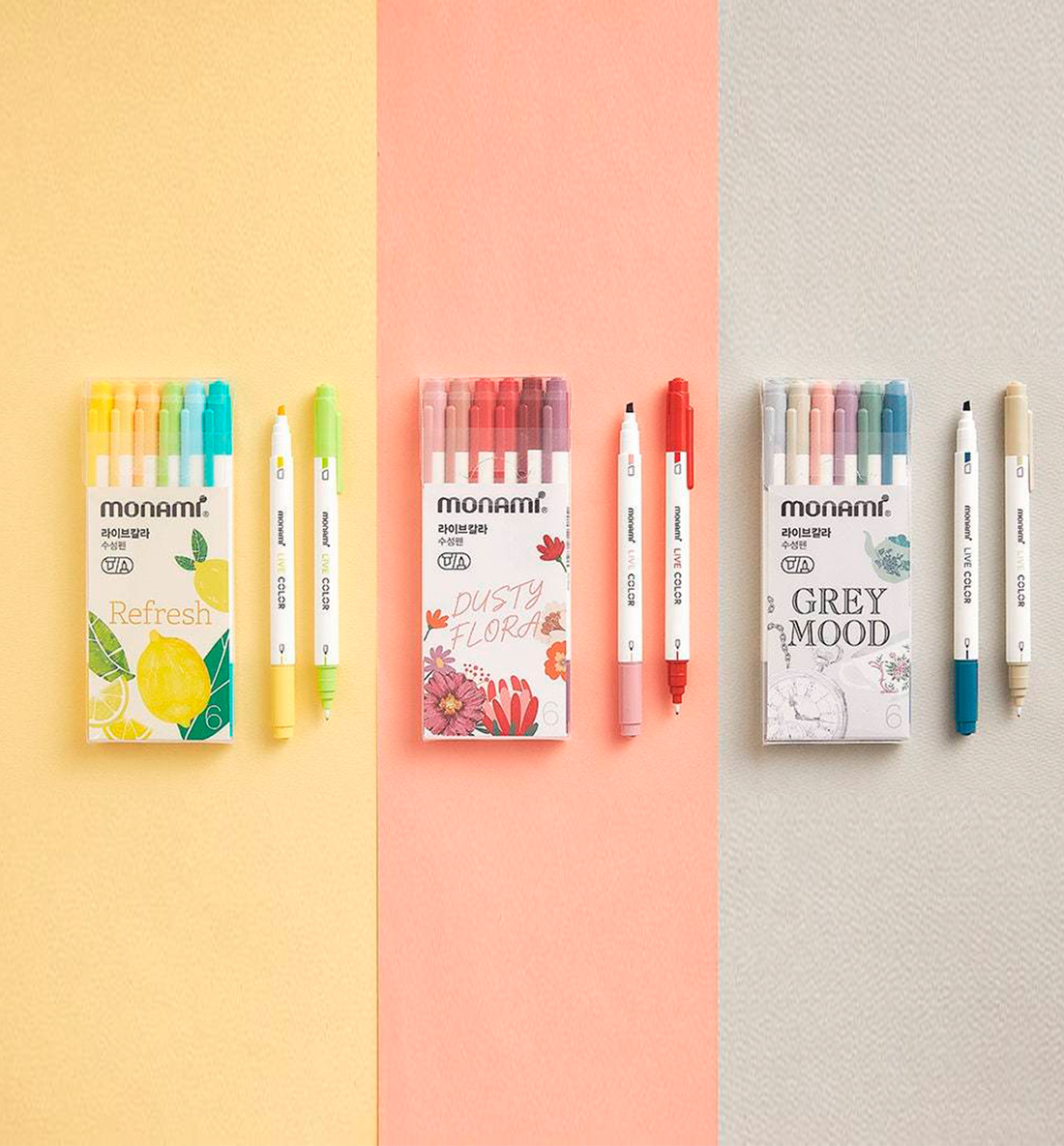 6 Live Color Pen Set