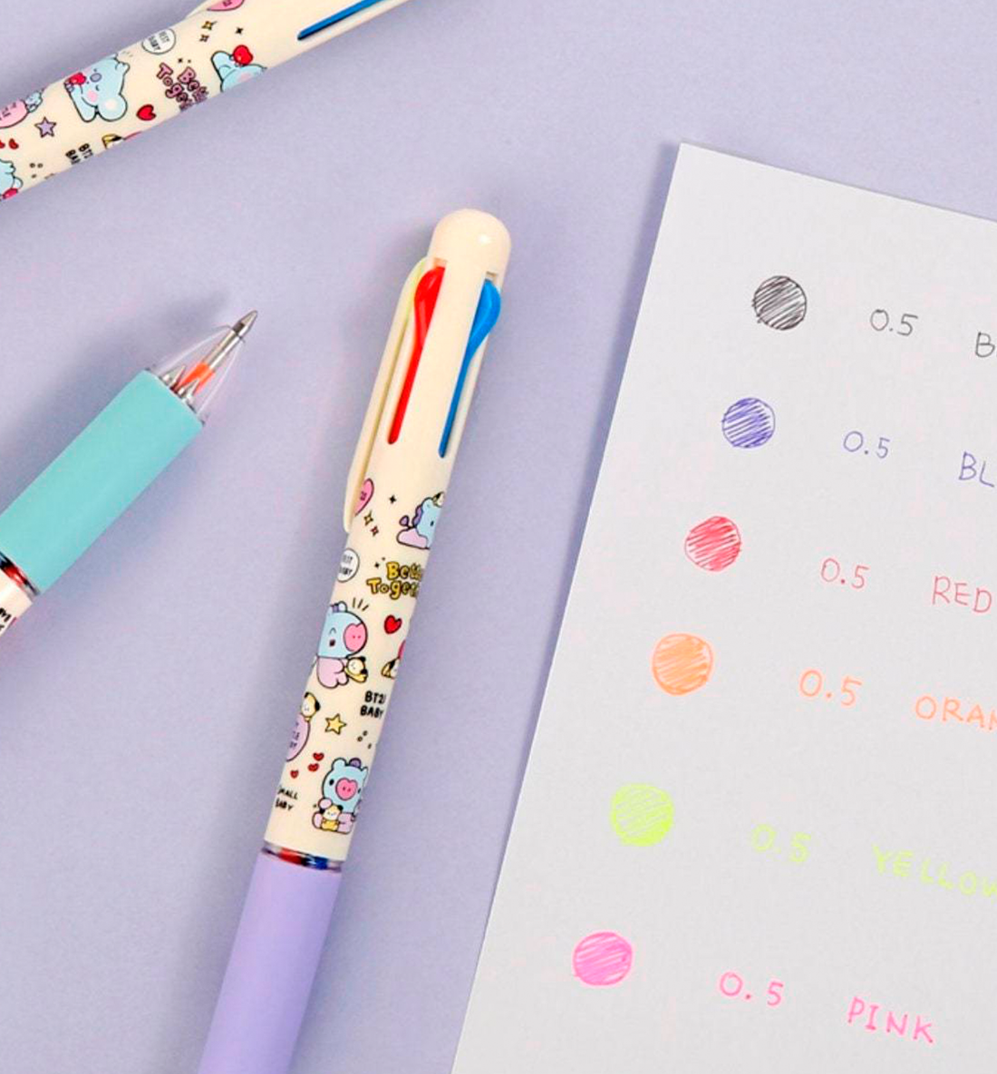 BT21 4 Colors Ballpoint Pen [Little Buddy]