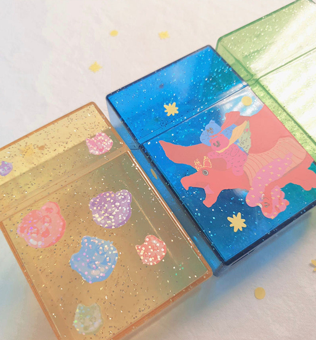 Acrylic Glitter Photocard Case