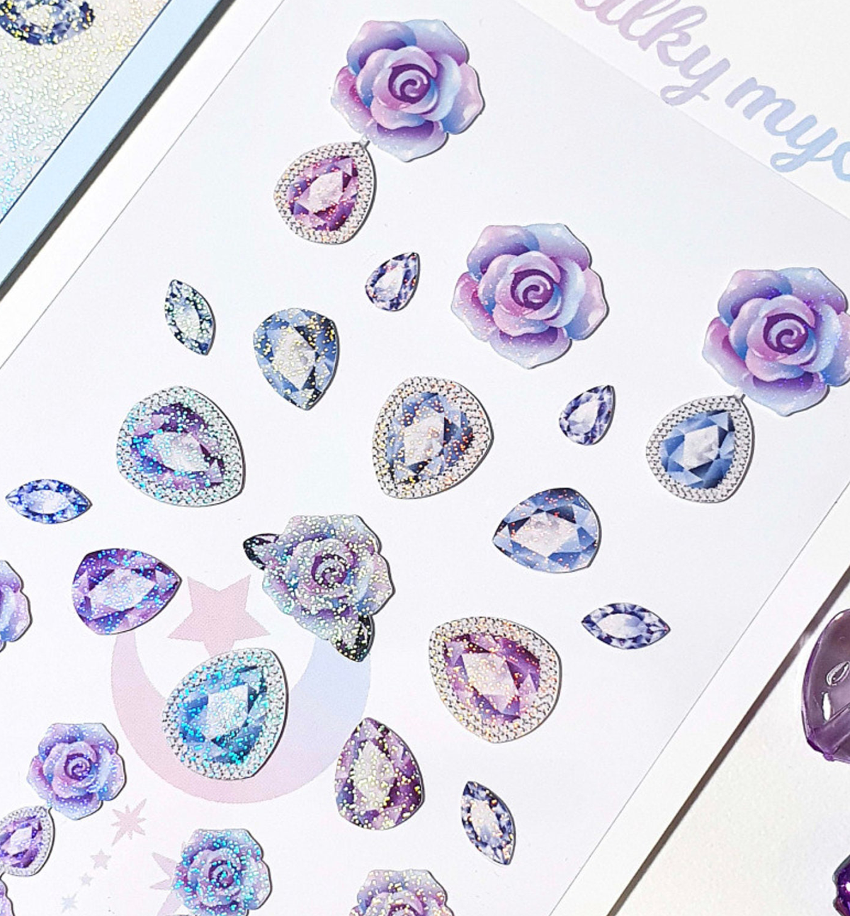 Hydrangea Confetti Seal Sticker [Purple]