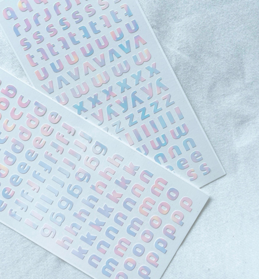 Pearly Lowercase Letters Seal Sticker