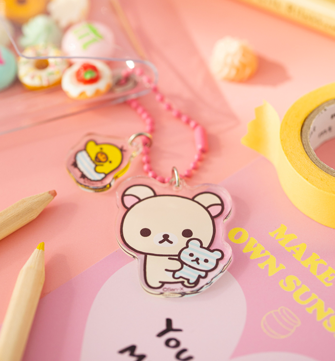 Rilakkuma Clear Keyring [2 Designs]