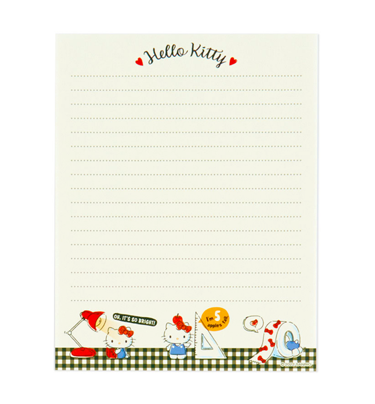 Sanrio Hello Kitty Letter Set [Side by Side]