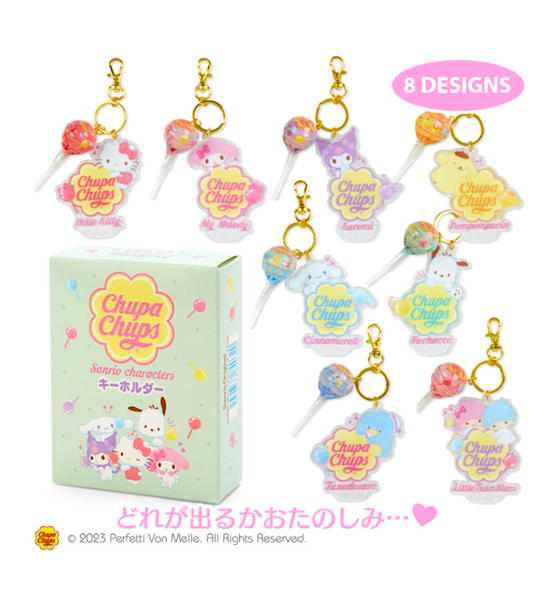 Hello Kitty - Show By Rock!! - Cyan - Acrylic Keychain - Keyholder (Sanrio)