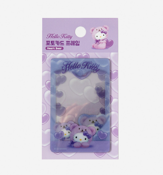 Hello Kitty Photo Frame [Heart Bear Purple]