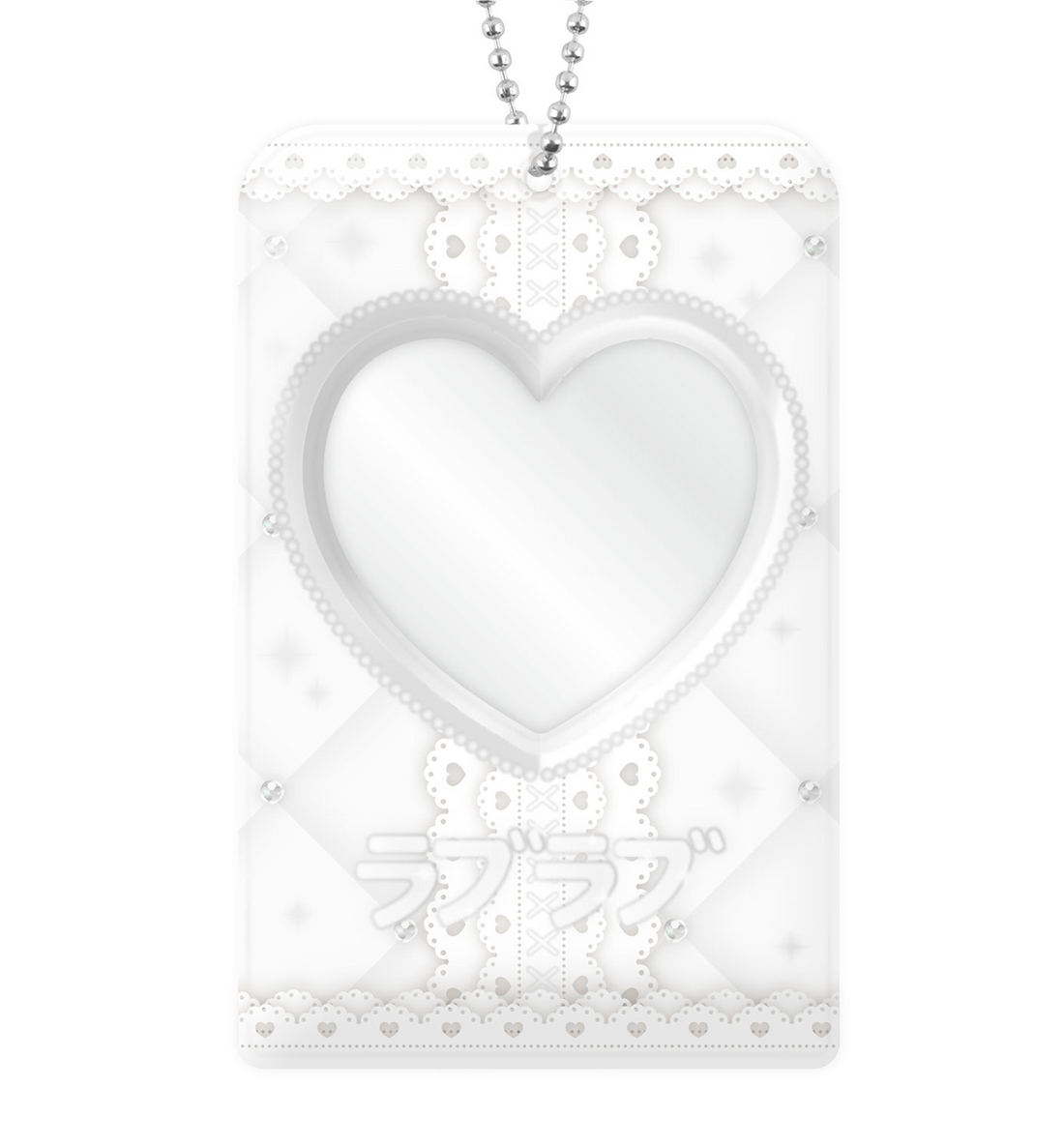 Embossing Heart White Photocard Holder