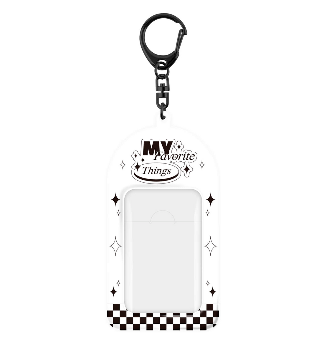 White Checkboard Photocard Holder