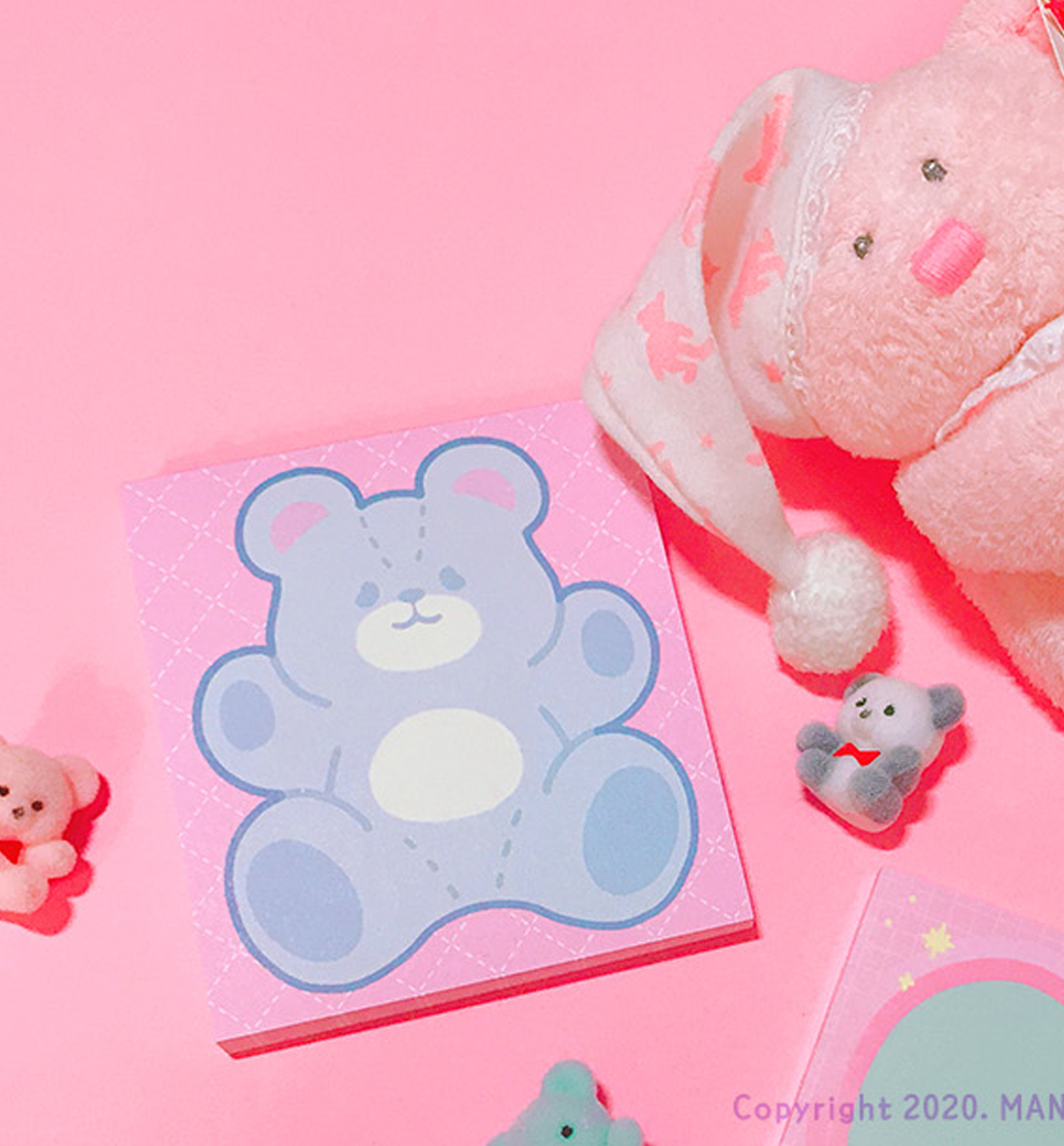 Fluffy Bear Memopad