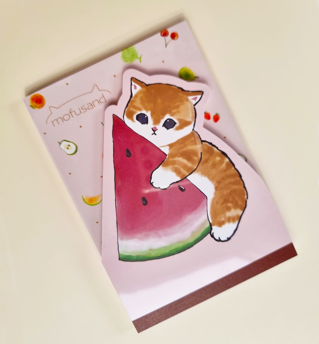 Mofusand Fruit Cat Die-Cut Memopad