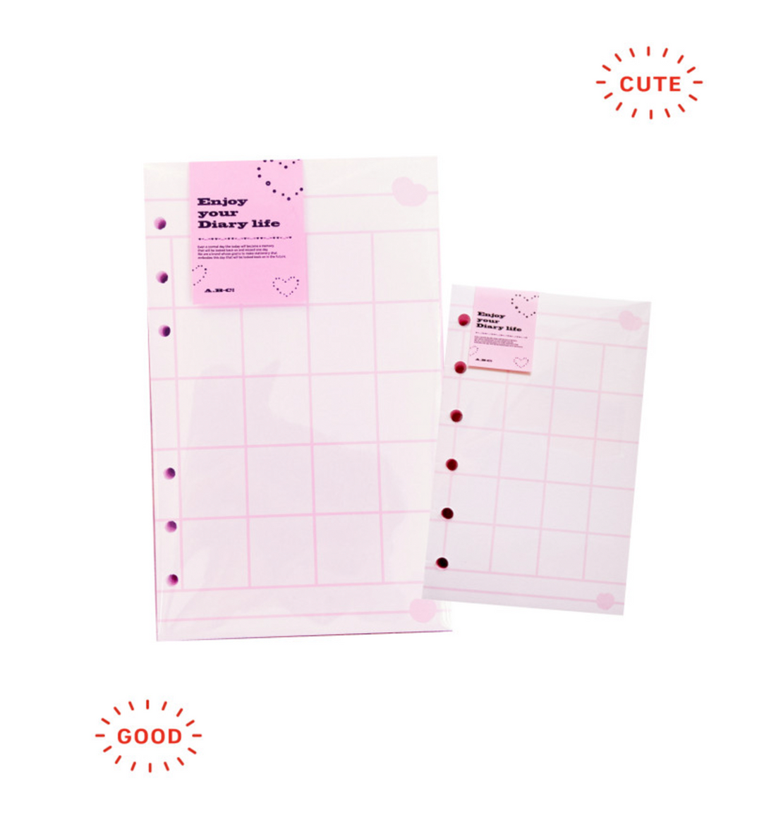 A7 Bold Line Paper Refill [Pink]