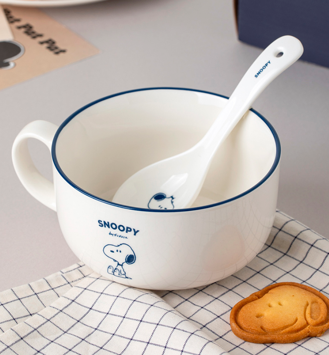 Snoopy Cereal Bowl + Spoon Set