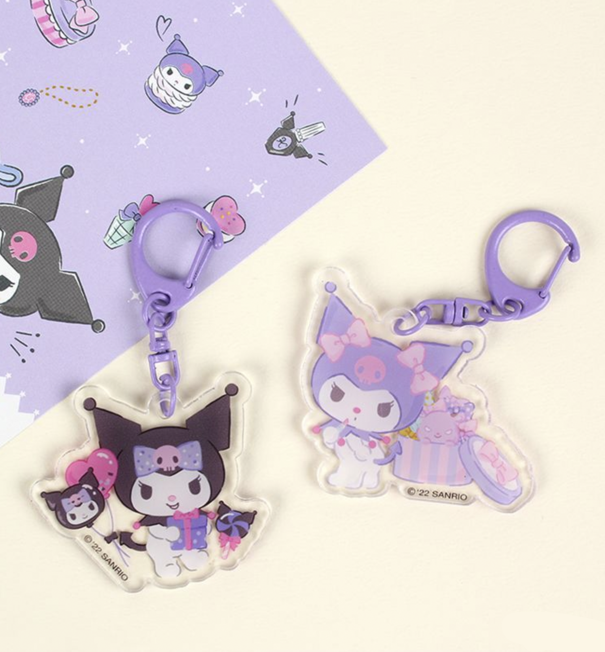 Kuromi & My Melody Acrylic Keychain