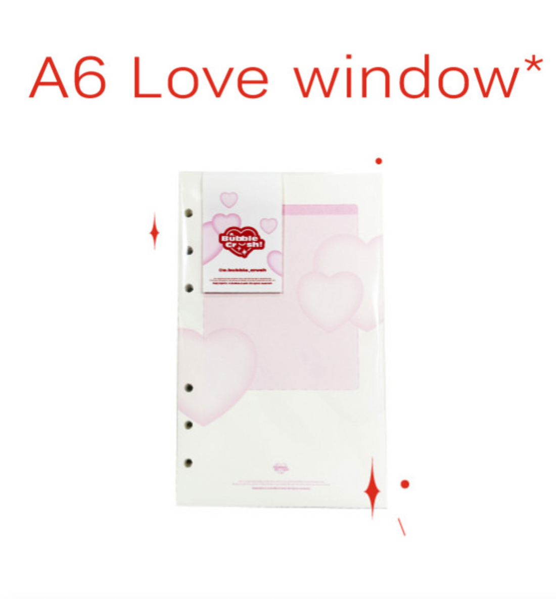 A6 Love Window Paper Refill