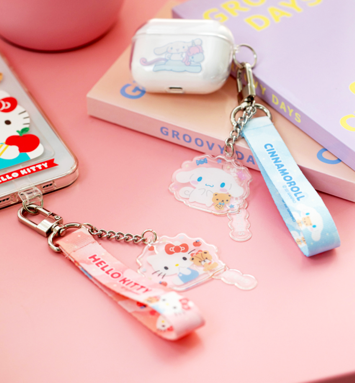 Sanrio Clear Phone Keyring [7 Designs]