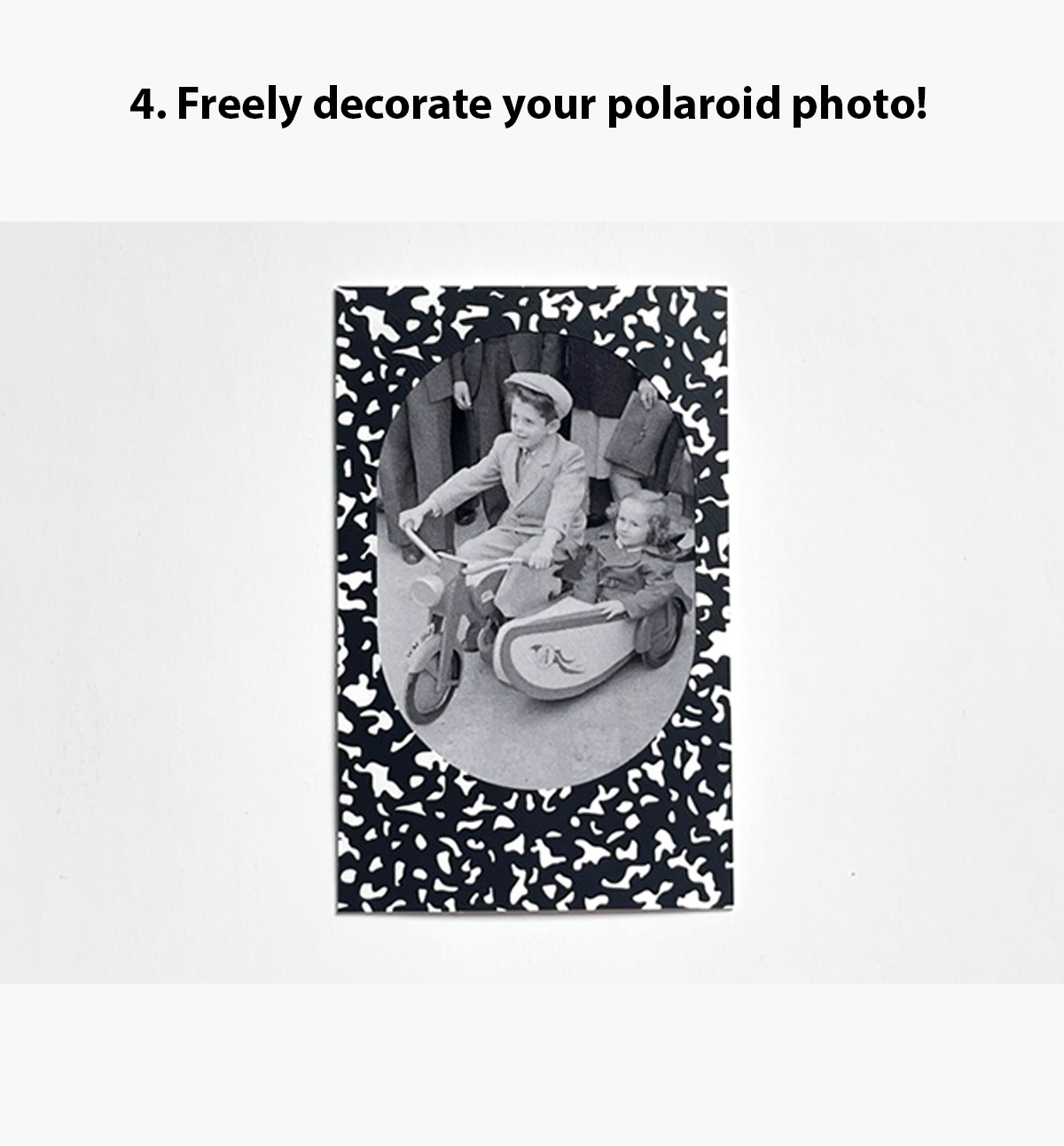 polaroid style photo photograph frame' Sticker