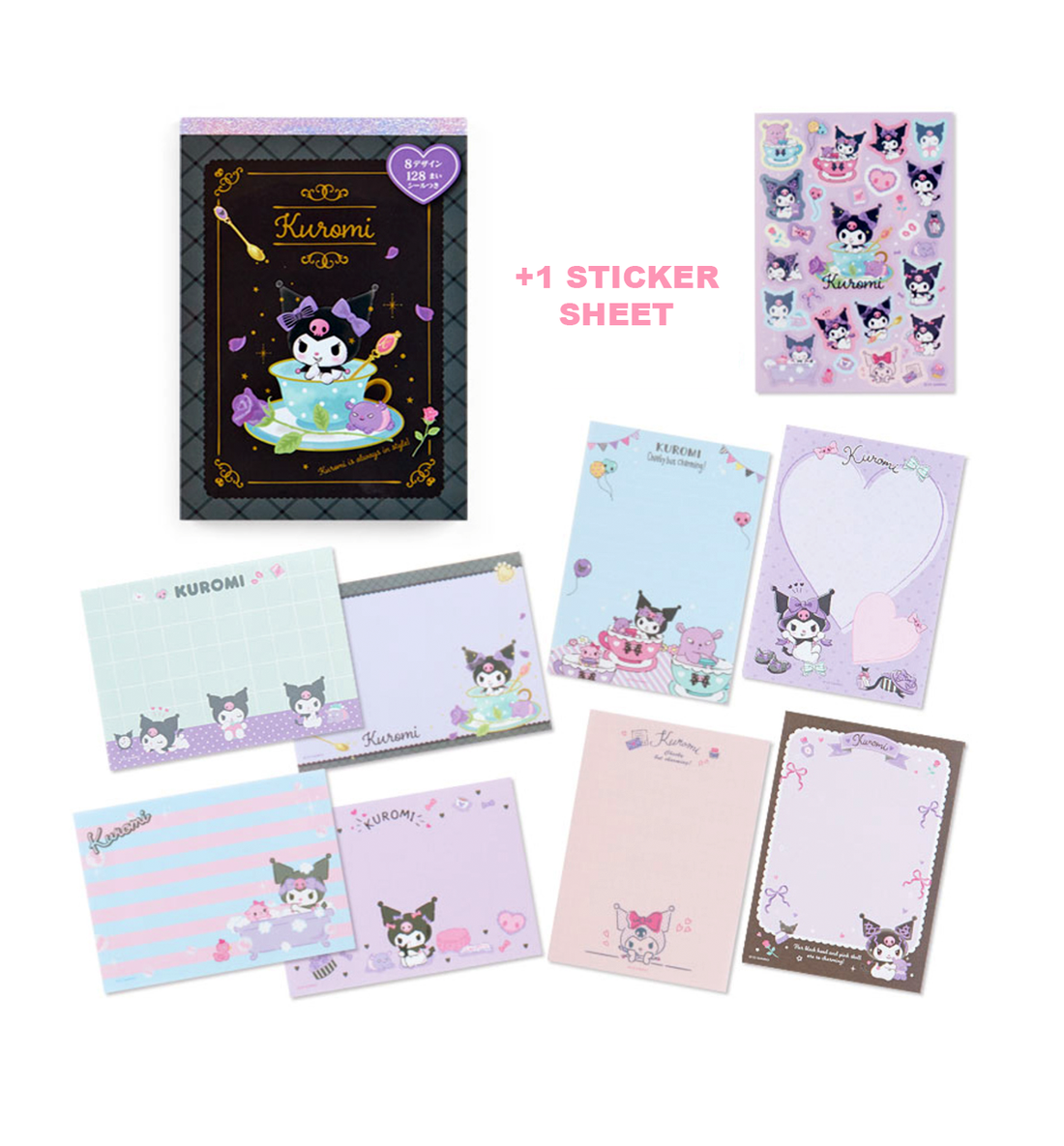 A6 Sanrio Kuromi Memopad [Tea Time Series]